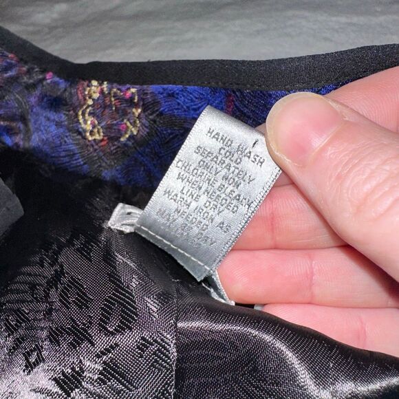 Chicos Size 3 (XL) Silk Women’s Colorful Asian Inspired Blazer Jacket EUC - Picture 6 of 11